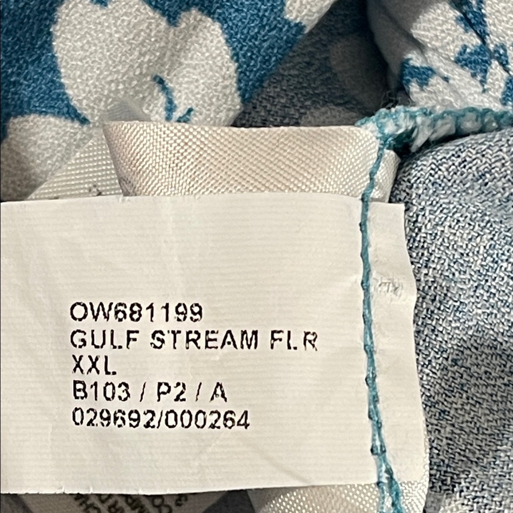 OLD NAVY Crepe A-Line Midi Skirt Blue Floral Size XXL NEW - Picture 11 of 16